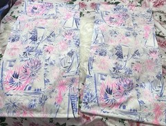 LILLY PULITZER Fabric Lot 2 Sea To Shining Sea 37”L x 19”W Canvas Panels 🩷💙