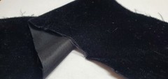 3′ Triple Plush Velvet Fabric BLACK 45″ wide Acetate/Nylon CRAFTS COSTUMES DECOR