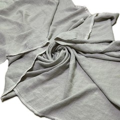 HEAVY LINEN 100% UPHOLSTERY DRAPERY FABRIC NATURAL FLAX OATMEAL BIO-WASHED 55″W