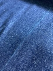 9 oz Midweight Indigo Cotton Chambray Denim 63.5″W x 3.28 Yards Minor Dye Flaw