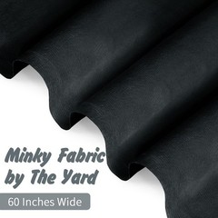Minky Fabric by The Yard, 1 Yard x 60 Inch Wide Pre-Cut Minky Fleece Fabric B…