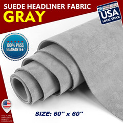 60”x60” Suede Headliner Fabric Foam Back Auto Roof Repair Upholstery Material
