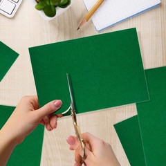 BOUBONI 10PCS Green Self Adhesive Felt 8 x 11.8 inches (20 x 30cm),