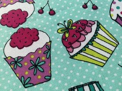 Fabric Pop Cupcakes 42”X 32”By Jo Ann 975