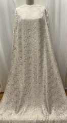 Luxury Silk Gold Lurex Brocade Champagne Tree Motif Fabric By The Yard 44″ Wide
