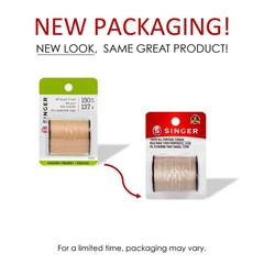 Singer 60309 All Purpose Polyester Thread, 150-Yard, Camel 1- Pack,