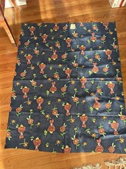 Vintage Fabric Holly Hobby Butterfly Floral Fabric