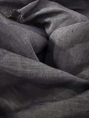 Yarn Dyed Linen Fabric Dark Gray Speckled 48” Wide Light Med BTY