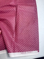 Vintage debut designs quilting cotton fabric red dots floral 44×61 90s y2k