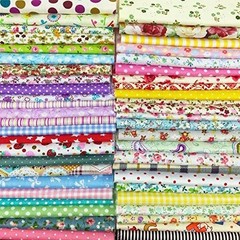 200 Lot 4X 4 Quilting Fabric Colors Cotton Sewing Supplies Patchwork New.