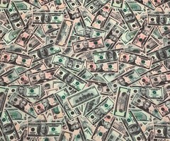 USA CURRENCY DOLLAR BILLS GREEN FABRIC 600D WATER RESISTANT DWR BY YARD 59″ W