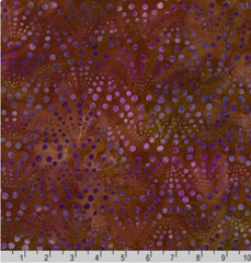Kaufman SORRENTO BATIKS 19477 200 Vintage Brown Purple LUNN STUDIOS Quilt Fabric