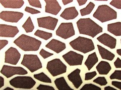 GIRAFFE DARK BROWN MINKY SMOOTH SILKY PLUSH SEW QUILT CRAFT FABRIC BTY & PRECUTS