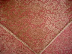 22-7/8Y Kravet 19129 Antique Gold French Gothic Urn Chenille Upholstery Fabric