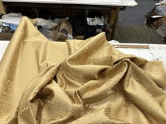 Damask Jacquard Brocade Fabric – 58” Wide -Sold By The Yard – Gold