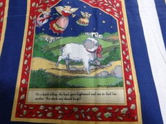 FABRIC TRADITIONS The Christmas Lamb Susan Winget Book Panel 46 x 36 inches