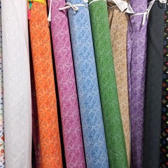 1 yard pre owned used fabric print spandex 4 way stretch