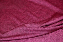 JERSEY KNIT FABRIC HEATHER FUCHSIA ATHLETIC MOISTURE WICKING 100% POLYESTER 60″