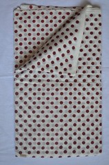 Hand Block Print Fabric 100%Cotton 1 Yard *NO TARRIF CHARGES 100%✅ZK_225