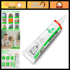 Strong Fabric Glue – Clear Liquid Stitch Adhesive, Waterproof, Washable for Clot