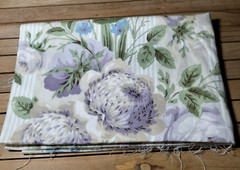 Vintage Martha Stewart Home Sewing Fabric Shabby Large Floral Decor 28″ x 44″
