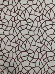Knoll Arrondissement in Boutique, 5y13in, densely Embroidered in Red And Navy