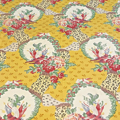 Brunschwig & Fils Out of Africa Fabric 2 Pcs Cotton Yellow Leopard Floral READ