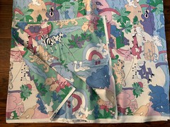 Vtg House N Home Fabrics & Draperies Panels Noah’s Ark 6 Yards 54” wide Cotton