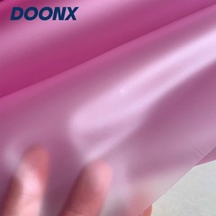Crystal Clear TPU Film Waterproof Jelly Fabric 450mm Wide 0.2mm Thin for Bag Rai
