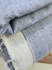 Y2k Fabric Traditions Blue Cotton Flannel Sewing Fabric 2pc 43″w X 2.3yd & 39×21