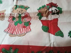 VTG Stunning 14 Christmas Quilting ,Cats,Bear Pillow Shirt LG Appliqués Fabric