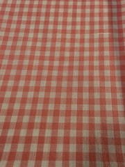 Light Pink and white Gingham fabric 279595M