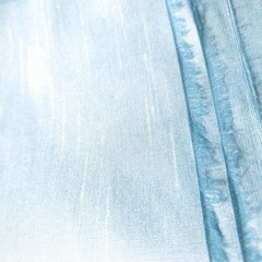 BIPPITY BOPPITY BLUE WHITE TWO TONE FAUX SILK POLY DUPIONI FABRIC 58″ BYTHE YARD