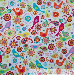 BonEful Fabric FQ Cotton Quilt VTG Brown Pink Purple PEACE LOVE Pillow Panel OOP