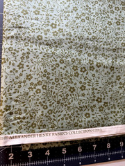 1/2 YD 18 X 44 GHASTLIE VIOLET Flower Sage Alexander Henry Cotton Quilt Fabric