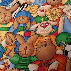 Jellybean Junction School Time Fabric Material Animals Sports Referee Sewing 55″