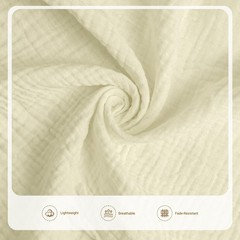 Double Gauze Cotton Fabric by the Yard, Cotton Muslin Fabric for DIY Craft an…