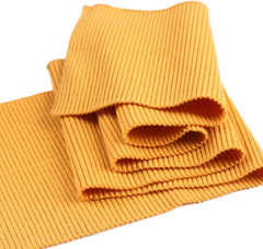 Tinakim Thick Rib Knit Fabric, Waistbands Cuff Hem Collar Sewing(Orange, 36X6In)