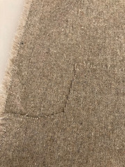 3 YDS Handwoven Natural Taupe Wool – Rustic Tweed SOFT Homespun 63″ wide 7.4 oz