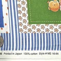 Bobbi’s Picnic Monica Maas Stof 16-65 Faux Patchwork Panels Blocks Fabric 1.4 YD