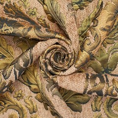 Floral Bloom Two Tone Polyester Rayon Chenille Damask Jacquard 57 Inch Fabric