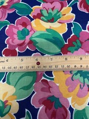 Stanley King Studio Fabric Floral Cotton Teflon Finish Vibrant BTY