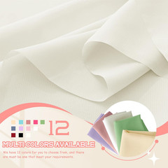 Ivory Chiffon Fabric by the Yard, 5 Yards, 60 Inch | Pure Polyester Chiffon, Pre