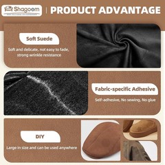 Suede Repair Patch, 17X79 Inch Fabric Large Repair Tape, Self-Adhesive Patches f