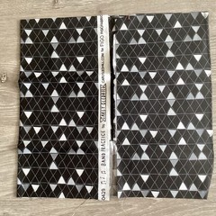 FIGO 5ps Fat Quarter Bundle Black Gray Cotton Quilting Fabric Lot Sewing Crafts