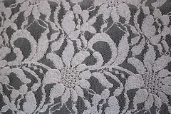 EMBROIDERED FLORAL LACE FABRIC WITH BEAD SPARKLE LT BABY PINK 55″ WIDE BY YARD