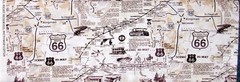 Route 66 Landmark Fabric – By The Yard – Travel Cotton Timeless Treasures C7529
