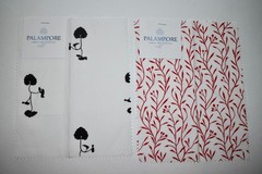 Lot 17 Pieces Palampore Fabric Samples Small Scale 100% Cotton 7″ x 9″ Botanical