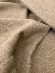3 YDS Handwoven Natural Taupe Wool – Rustic Tweed SOFT Homespun 63″ wide 7.4 oz