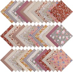 42Pcs Layer Cakes 10 Inch Squares for Quilting, Cotton Fabric Squares Pre-Cut…